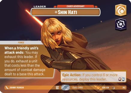 Shin Hati - Eager Adversary (Showcase) (782) [Ashes of the Empire] Foil