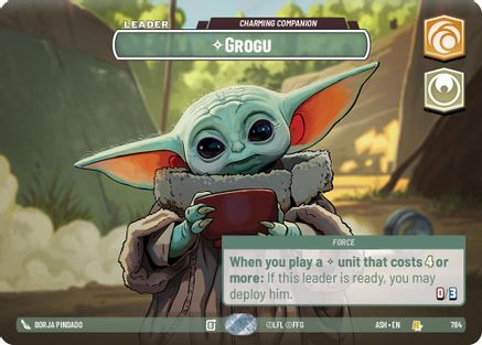 Grogu - Charming Companion (Showcase) (784) [Ashes of the Empire] Foil