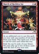 March of Reckless Joy (PRE-154) [Kamigawa: Neon Dynasty Promos] Foil