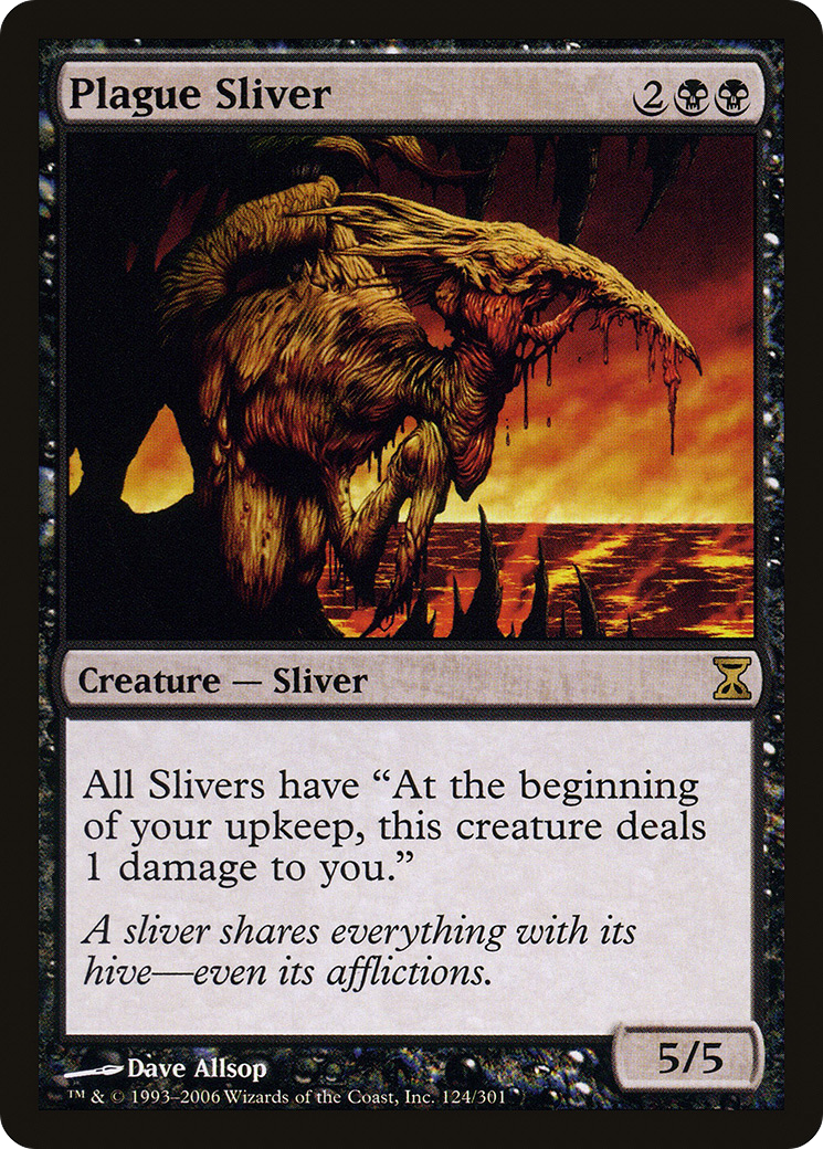Plague Sliver (TSP-124) [Time Spiral] Foil
