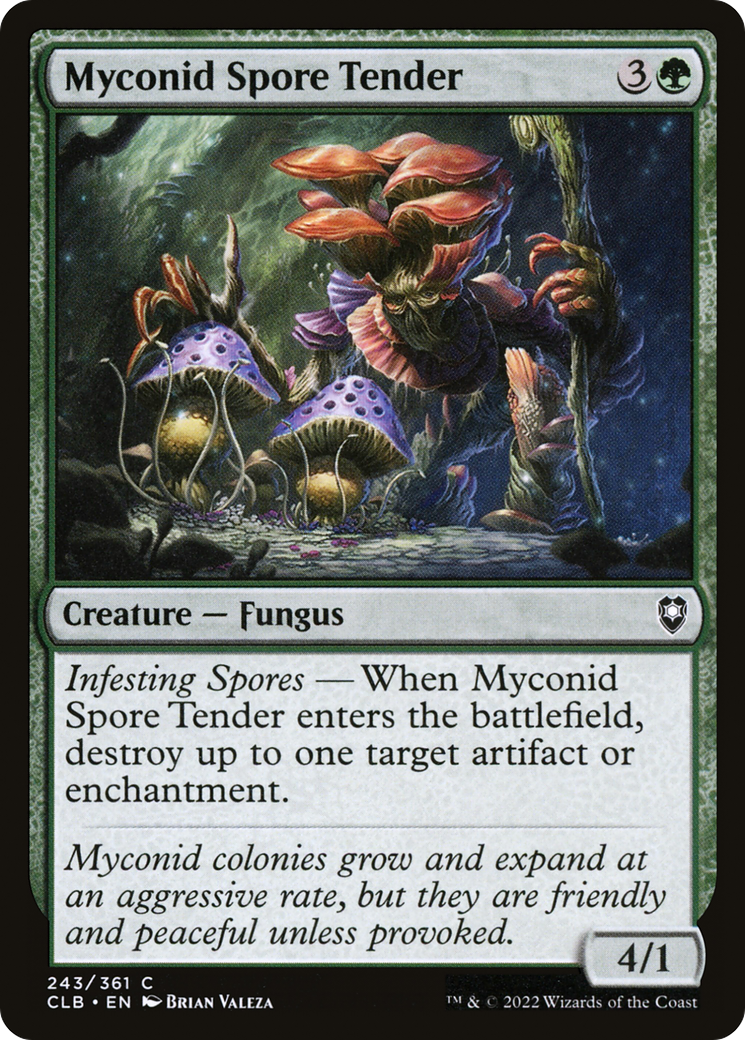 Myconid Spore Tender (CLB-243) [Commander Legends: Battle for Baldur's Gate] Foil