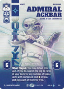 Admiral Ackbar - Assume Attack Coordinates (Prestige) (822) [Ashes of the Empire]