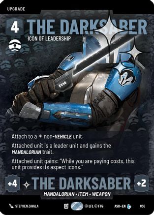 The Darksaber - Icon of Leadership (Prestige Foil) (850) [Ashes of the Empire] Foil