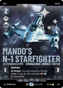Mando's N-1 Starfighter - Faster than a Fathier (Prestige Foil) (857) [Ashes of the Empire] Foil