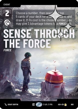 Sense Through the Force (Prestige Foil) (860) [Ashes of the Empire] Foil