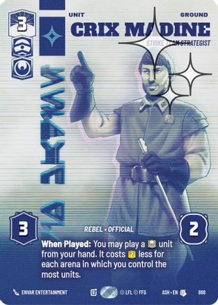 Crix Madine - Strike Team Strategist (Prestige Foil) (868) [Ashes of the Empire] Foil