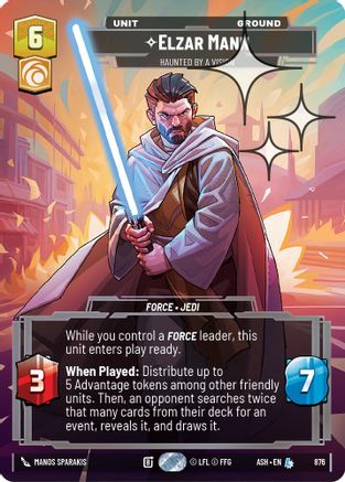 Elzar Mann - Haunted by a Vision (Prestige Foil) (876) [Ashes of the Empire] Foil