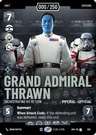 Grand Admiral Thrawn - Orchestrating His Return (Serialized) (882) [Ashes of the Empire] Foil