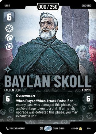 Baylan Skoll - Fallen Jedi (Serialized) (884) [Ashes of the Empire] Foil