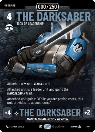 The Darksaber - Icon of Leadership (Serialized) (897) [Ashes of the Empire] Foil