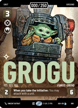Grogu - Yes. Yes. Yes. (Serialized) (898) [Ashes of the Empire] Foil