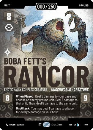 Boba Fett's Rancor - Emotionally Complex Creature (Serialized) (900) [Ashes of the Empire] Foil