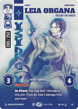 Leia Organa - Vigilant for Danger (Serialized) (913) [Ashes of the Empire] Foil