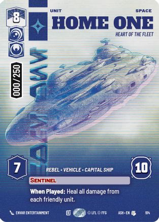 Home One - Heart of the Fleet (Serialized) (914) [Ashes of the Empire] Foil