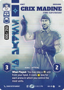 Crix Madine - Strike Team Strategist (Serialized) (915) [Ashes of the Empire] Foil