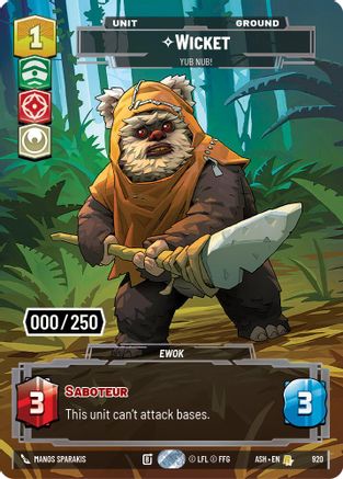 Wicket - Yub Nub! (Serialized) (920) [Ashes of the Empire] Foil