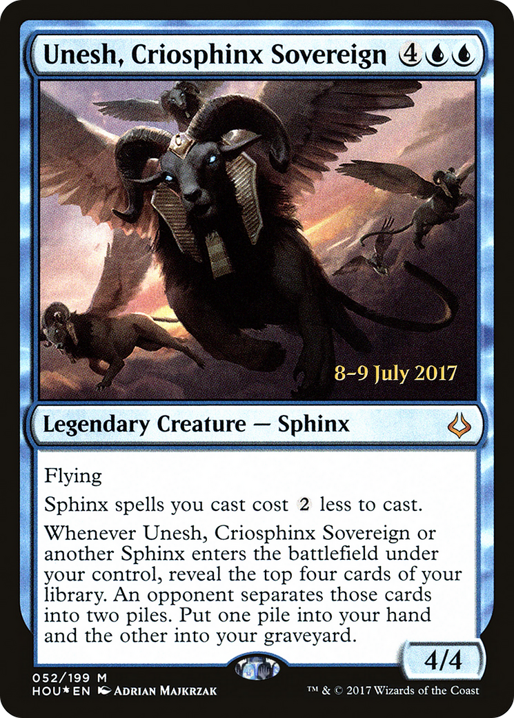 Unesh, Criosphinx Sovereign (PRE-52S) [Hour of Devastation Promos] Foil
