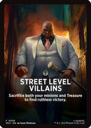 Street Level Villains Theme Card (MSC-038) [Commander: Marvel Super Heroes]