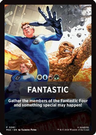 Fantastic Theme Card (MSC-061) [Commander: Marvel Super Heroes]