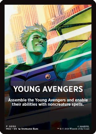 Young Avengers Theme Card (MSC-050) [Commander: Marvel Super Heroes]