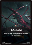Fearless Theme Card (MSC-042) [Commander: Marvel Super Heroes]