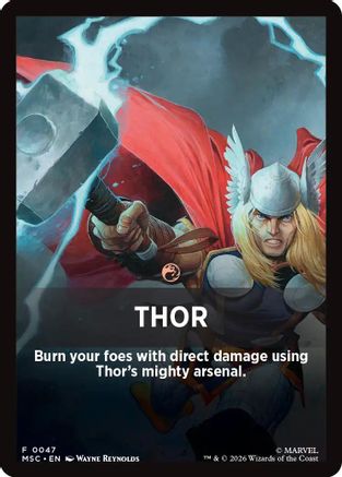 Thor Theme Card (MSC-047) [Commander: Marvel Super Heroes]