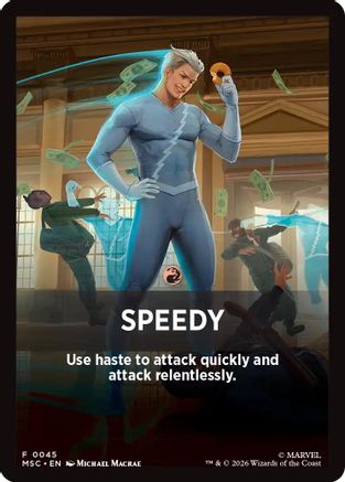 Speedy Theme Card (MSC-045) [Commander: Marvel Super Heroes]