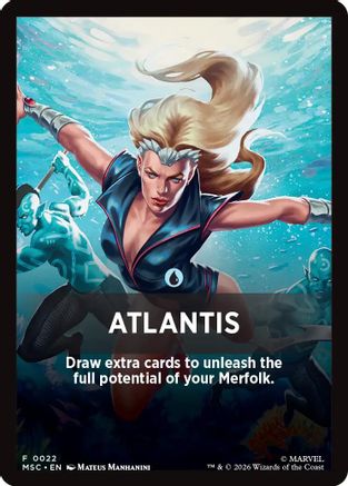 Atlantis Theme Card (MSC-022) [Commander: Marvel Super Heroes]