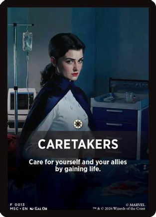 Caretakers Theme Card (MSC-013) [Commander: Marvel Super Heroes]