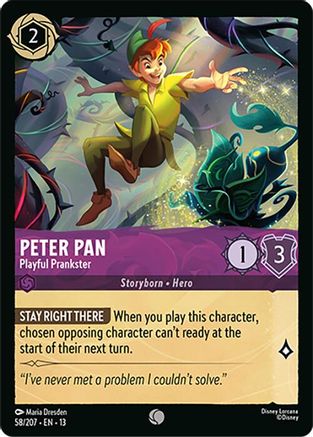 Peter Pan - Playful Prankster (58/204) - Attack of the Vine