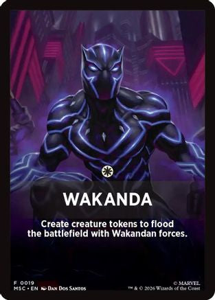Wakanda Theme Card (MSC-019) [Commander: Marvel Super Heroes]