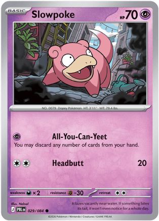 Slowpoke 29 - [ME05 Pitch Black] Reverse Holofoil