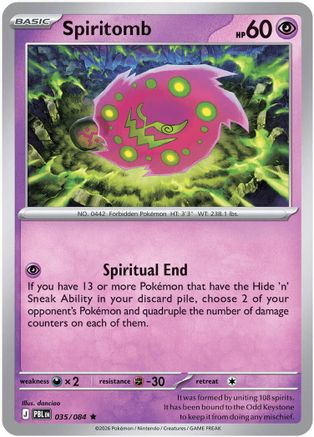 Spiritomb 35 - [ME05 Pitch Black] Holofoil