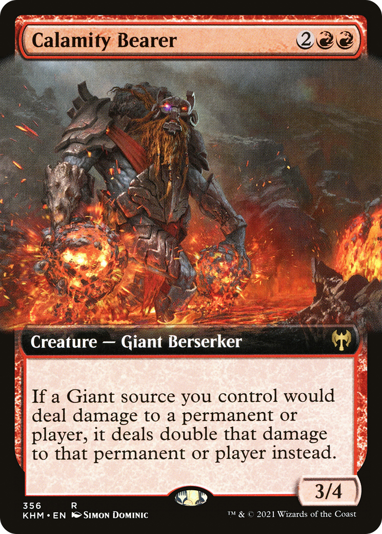 Calamity Bearer (KHM-356) [Kaldheim]: (Extended Art) Foil