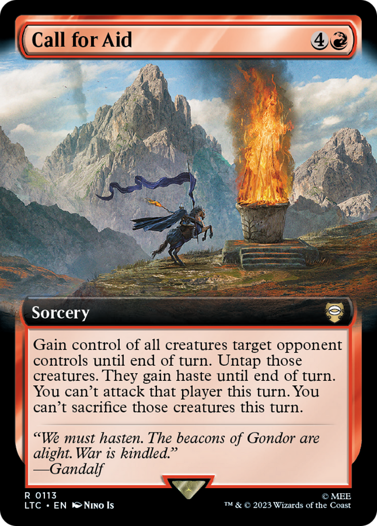 Call for Aid (LTC-113) [Tales of Middle-earth Commander]: (Extended Art)