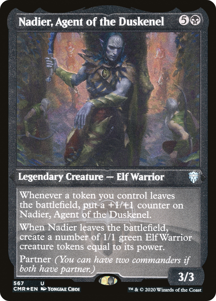 Nadier, Agent of the Duskenel (CMR-567) [Commander Legends] Etched Foil