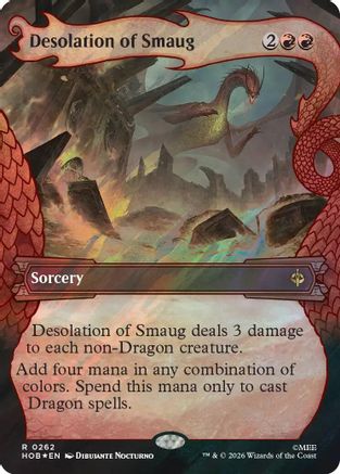 Desolation of Smaug (Showcase) (Surge Foil) (HOB-262) [The Hobbit] Foil