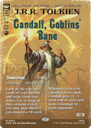 Gandalf, Goblins' Bane (Borderless) (HOB-242) [The Hobbit]