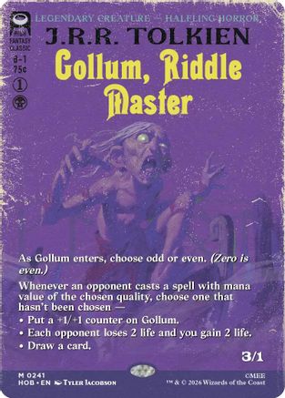 Gollum, Riddle Master (Borderless) (HOB-241) [The Hobbit]