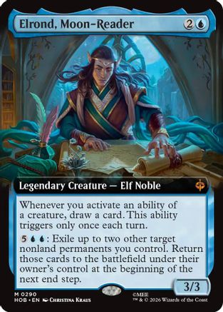 Elrond, Moon-Reader (Extended Art) (HOB-290) [The Hobbit]