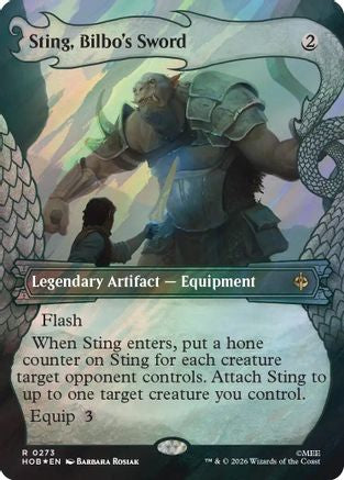 Sting, Bilbo's Sword (Showcase) (Surge Foil) (HOB-273) [The Hobbit] Foil