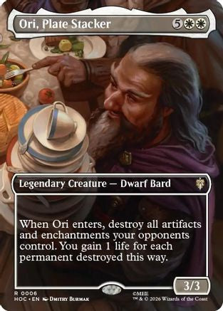 Ori, Plate Stacker (Borderless) (HOC-006) [The Hobbit: Eternal-Legal] Foil