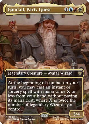 Gandalf, Party Guest (Borderless) (HOC-002) [The Hobbit: Eternal-Legal]