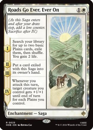 Roads Go Ever, Ever On (HOB-025) [The Hobbit] Foil