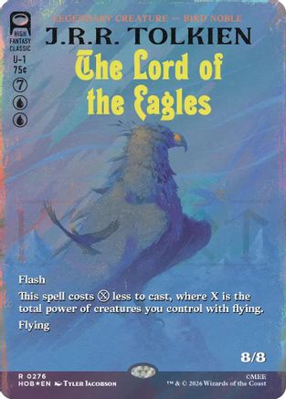 The Lord of the Eagles (Borderless) (Surge Foil) (HOB-276) [The Hobbit] Foil