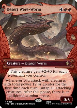 Desert Were-Worm (Showcase) (HOB-225) [The Hobbit] Foil