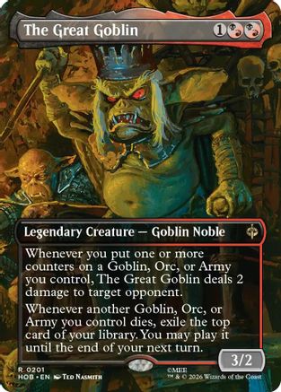 The Great Goblin (Borderless) (HOB-201) [The Hobbit] Foil