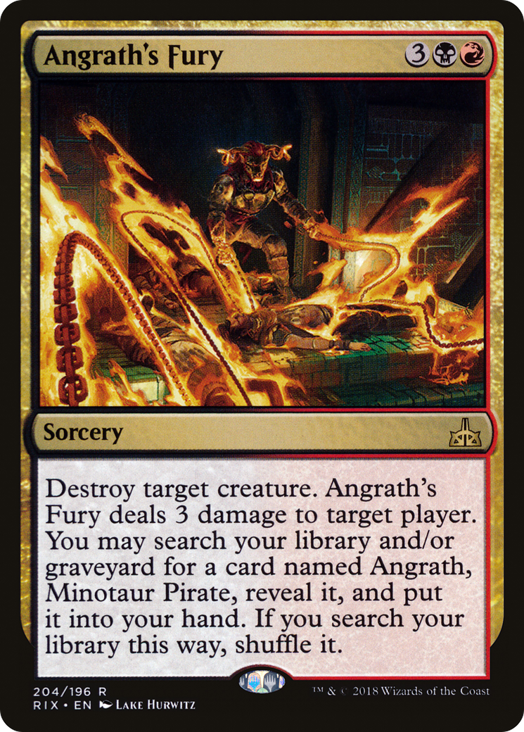 Angrath's Fury (RIX-204) [Rivals of Ixalan]