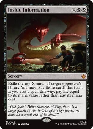 Inside Information (HOB-076) [The Hobbit] Foil