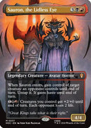 Sauron, the Lidless Eye (Borderless) (HOC-037) [The Hobbit: Eternal-Legal] Foil